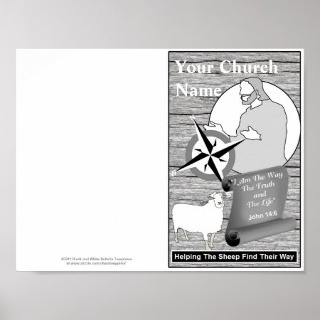 Reprintable Church Bulletin Template Poster