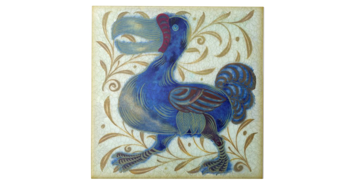 Am I Extinct, Or What? (Dodo Bird Portrait) Ceramic Tile