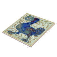 Alice In Wonderland Ceramic Tile Art Meets Dodo Bird Color