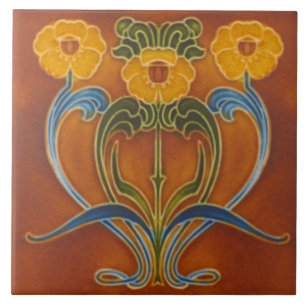 Art Nouveau Reproduction Decorative Ceramic tile 167 