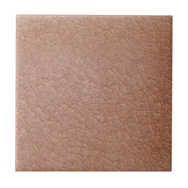 Repro Carnation Antique Faux Crackle Finish Ceramic Tile (Front)