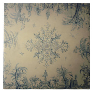 Repro Delft Tile Chinoiserie Picturesque scene