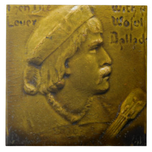 Repro Dutch Olive Green Face Ceramic Tile