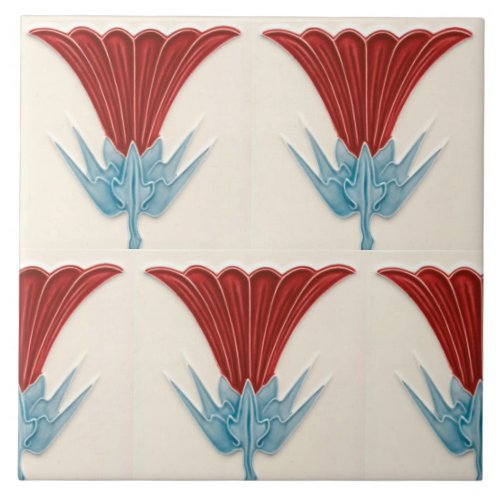 Repro German Art Nouveau Jugendstil Frieze Border Ceramic Tile