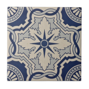 Repro Portuguese Blue Geometric Azulejos Tile