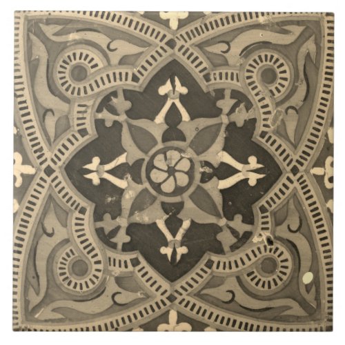 Repro Portuguese Floral Pattern Tile