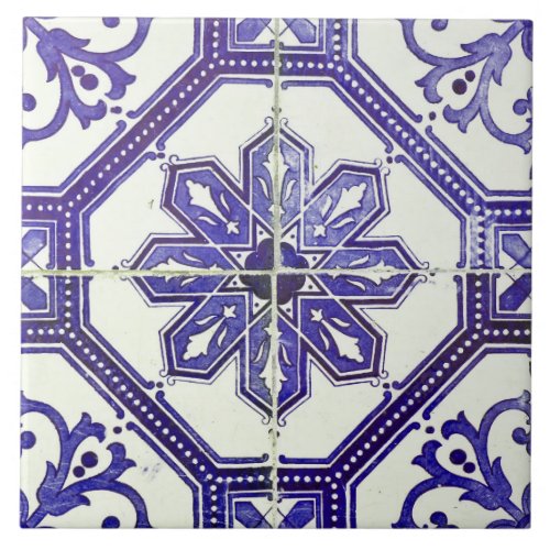 Repro Vintage Blue and White Majorca Tile