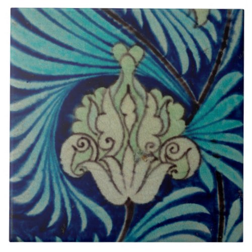 Repro Vintage Blue Floral De Morgan tiles