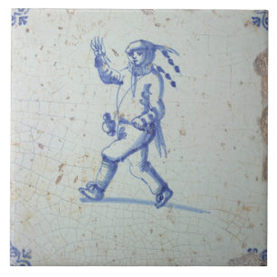 Repro Vintage Dutch Blue and White Delft tiles