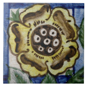 Repro Vintage Rose Trellis Floral De Morgan tiles