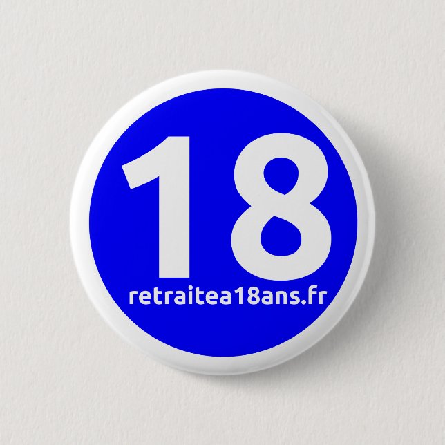 Reprocess at 18 years pinback button (Front)