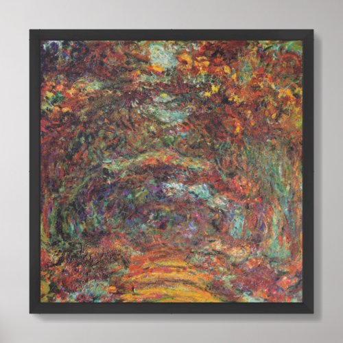 Reproduction Claude Monet The Rose Walk oil  Framed Art