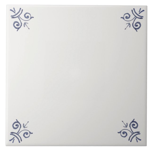 Reproduction Dutch Delft Mix & Match Field Tile (Front)