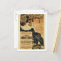Reproduction of a poster advertising a book entitl postcard | Zazzle
