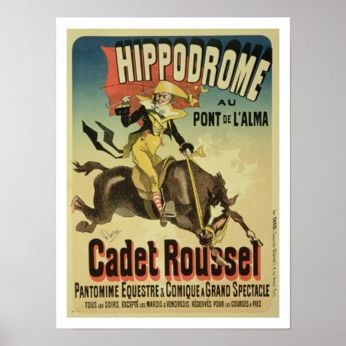 Reproduction of a poster advertising Cadet Rousse