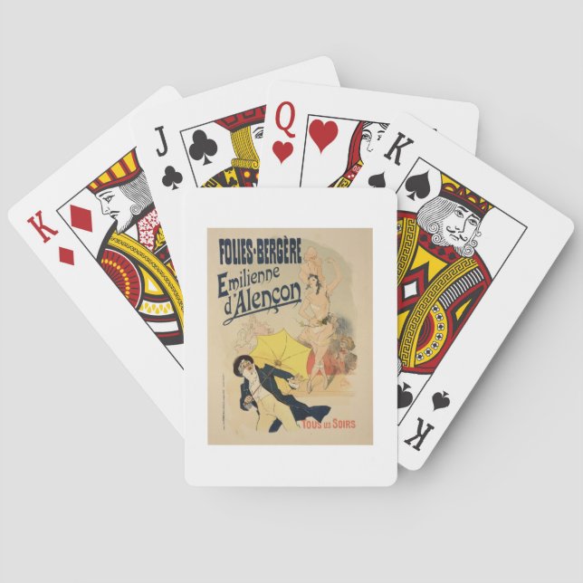 Reproduction of a poster advertising 'Emile d'Alen Poker Cards (Back)