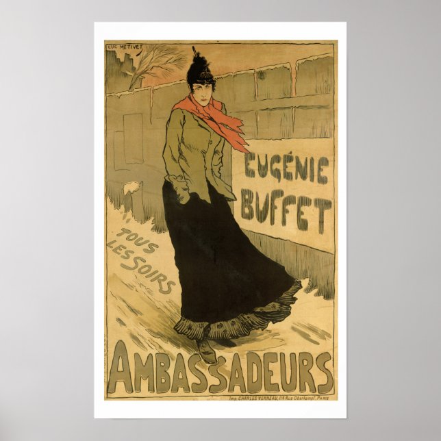 Reproduction of a poster advertising 'Eugenie Buff (Front)