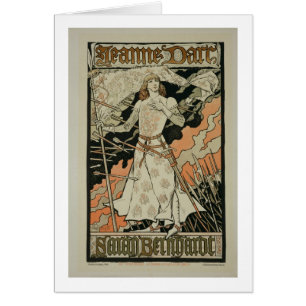 Reproduction of a poster advertising 'Joan of Arc' Cards