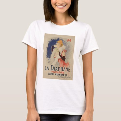 Reproduction of a poster advertising La Diaphane T_Shirt