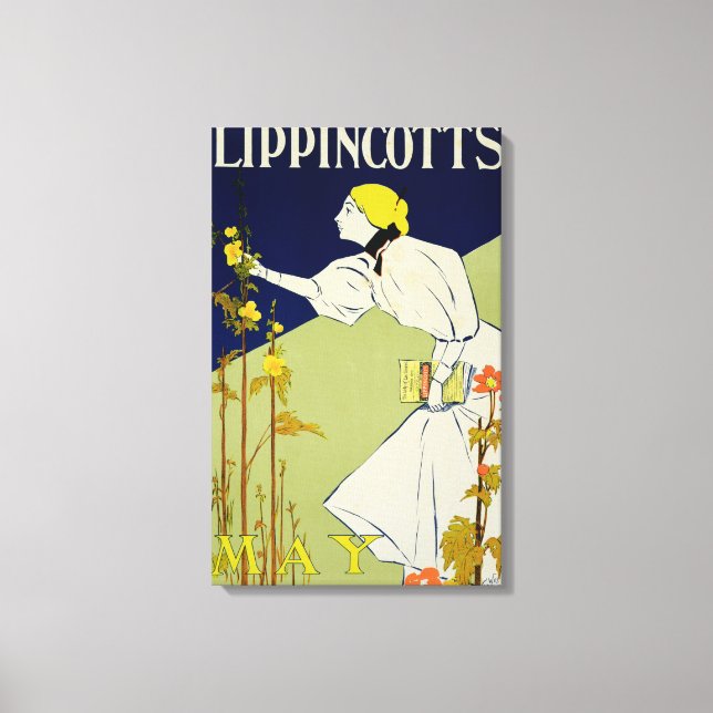 Reproduction of a poster advertising 'Lippincott's Canvas Print (Front)