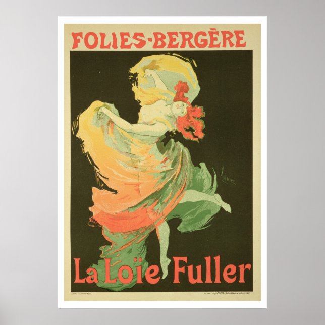 Reproduction of a Poster Advertising 'Loie Fuller' (Front)