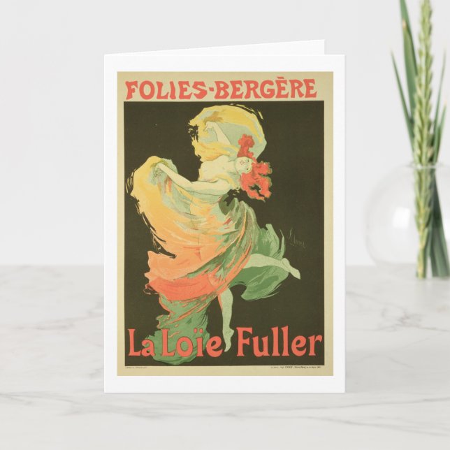 Reproduction of a Poster Advertising 'Loie Fuller' Card (Front)
