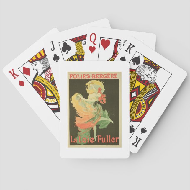 Reproduction of a Poster Advertising 'Loie Fuller' Poker Cards (Back)