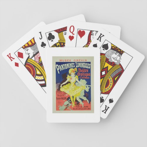 Reproduction of a Poster Advertising Pantomimes L Playing Cards