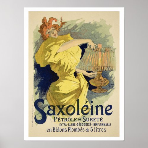 Reproduction of a poster advertising Saxoleine