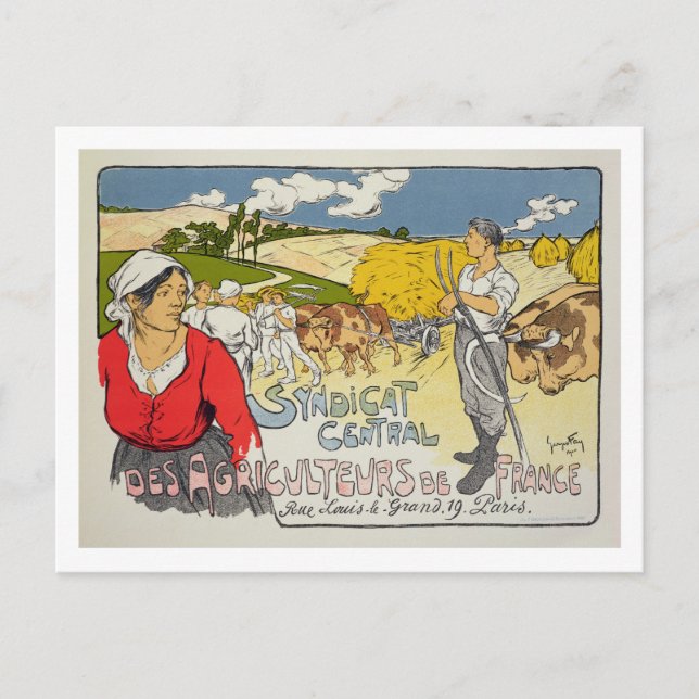 Reproduction of a poster advertising the 'Central Postcard (Front)
