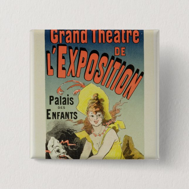 Reproduction of a poster advertising the 'Grand Th Button (Front)