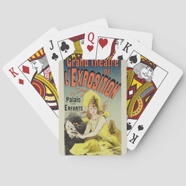 Reproduction of a poster advertising the 'Grand Th Poker Cards (Back)