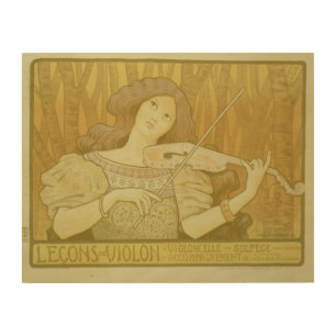Reproduction of a poster advertising 'Violin Lesso