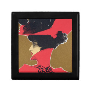 Reproduction of a poster advertising 'Zlata Praha' Jewelry Box