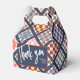 Reproduction of a Vintage Quilt from 1886 Favor Boxes