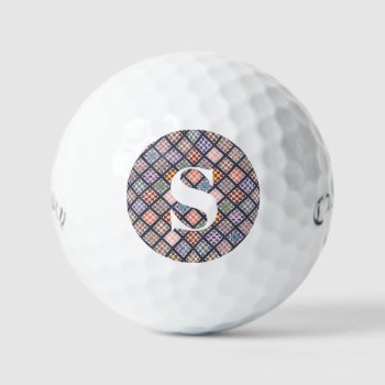 Reproduction Of A Vintage Quilt From 1886 Golf Balls by decodesigns at Zazzle