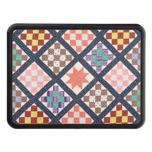 Reproduction of a Vintage Quilt from 1886 Hitch Cover
