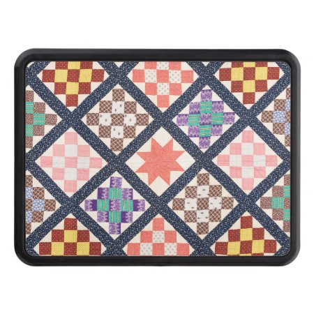 Reproduction Of A Vintage Quilt From 1886 Hitch Cover
