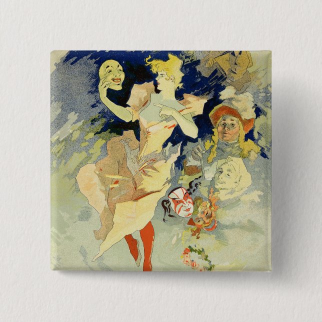 Reproduction of 'La Danse', 1891 (litho) Button (Front)