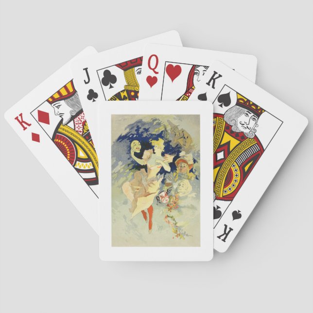 Reproduction of 'La Danse', 1891 (litho) Poker Cards (Back)