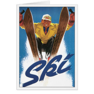 Reproduction Ski poster Cards