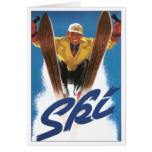 Reproduction Ski poster Cards (Front)