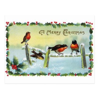 Reproduction Vintage Christmas Postcard