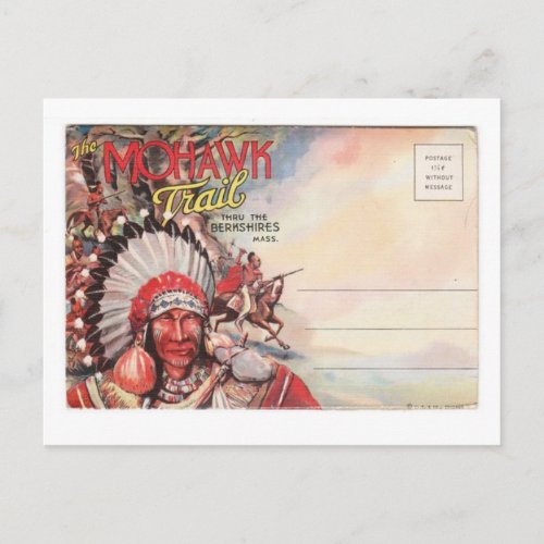 Reproduction Vintage Postcard Mohawk Trail