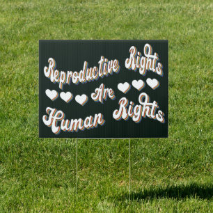 Reproductive Rights Are Human Right - Pro-Choice Sign