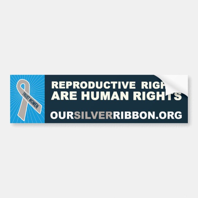 Reproductive Rights are Human Rights Bumper Sticker (Front)
