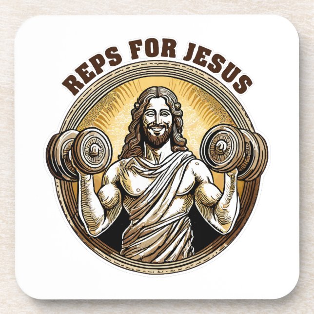 Reps for Jesus Beverage Coaster (Front)
