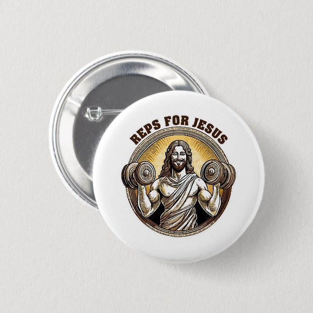 Reps for Jesus Button (Front & Back)