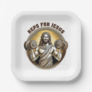 Reps for Jesus Paper Plates
