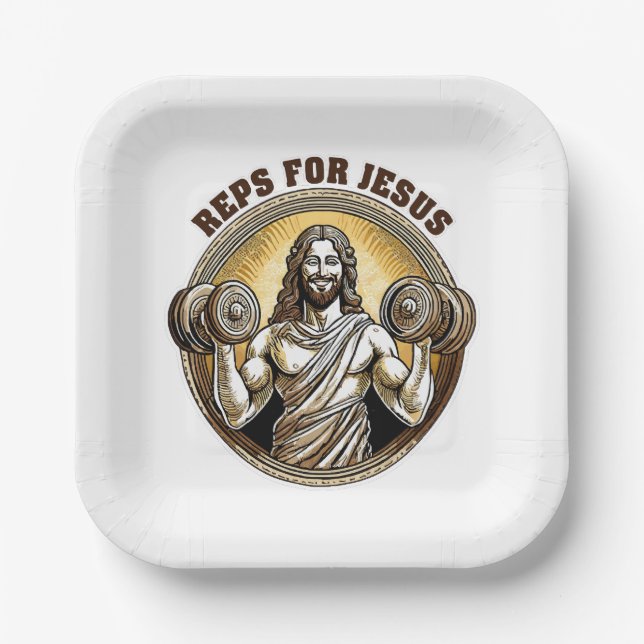 Reps for Jesus Paper Plates (Front)